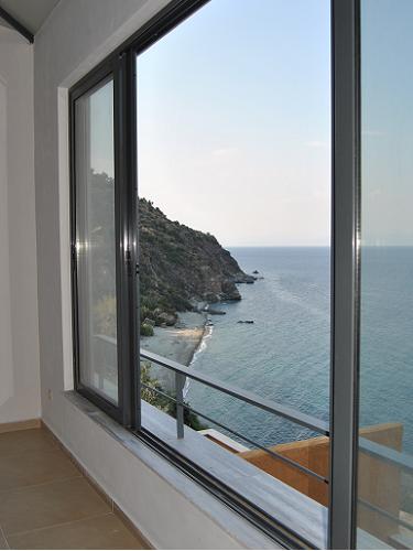 beach from house greece house
