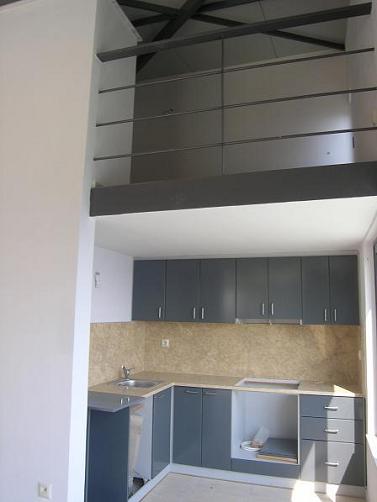 Kitchen and mezzanine greece real estate