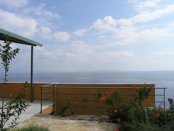 terrace and sea real estate Leros
